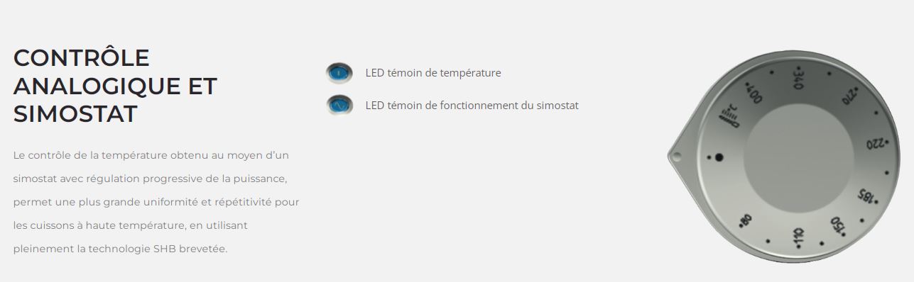 Plancha professionnelle vitrocéramique 1 zone Plancha professionnelle vitrocéramique 1 zone