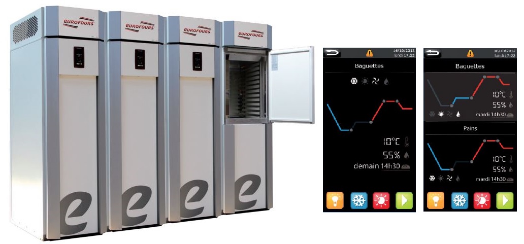 Armoire de fermentation contrôlée à chariot 40x60 EUROFOURS Armoire de fermentation contrôlée à chariot 40x60 EUROFOURS