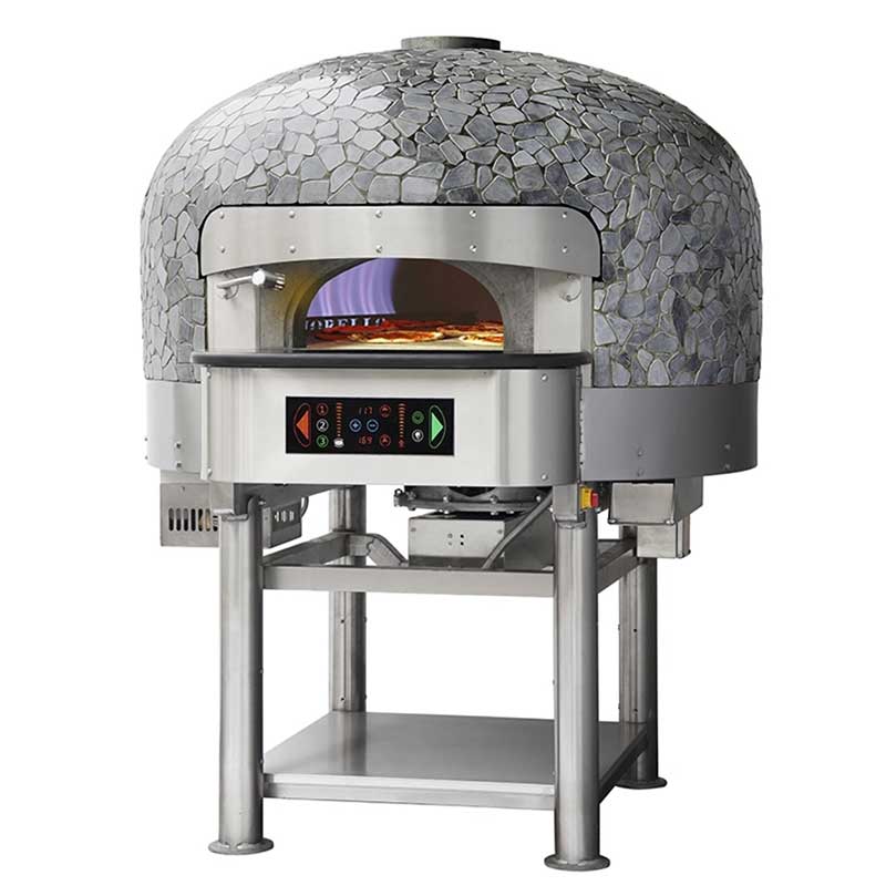 Four à pizza napolitain rotatif à gaz Four à pizza napolitain rotatif a gaz coupole MORELLO FORNI
