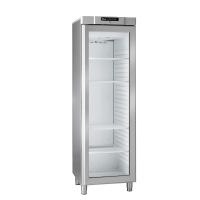 Armoire de congélation inox -25/-5°C - 266L Porte vitrée