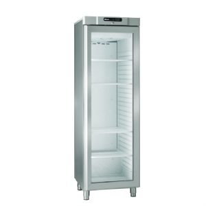 Armoire réfrigérée inox +2/+12°C - 266L Porte vitrée