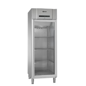 Armoire réfrigérée inox +2/+12°C - 421L Porte vitrée