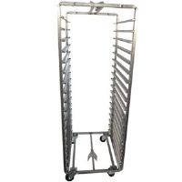 Chariot pour four rotatif 600x800 inox 430