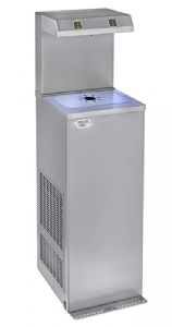 Fontaine réfrigérée à détente directe et pédale - 150l/h