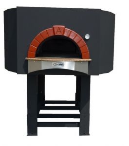 Four à pizza à bois avec façade en acier inox, sole diametre 1540 mm,  capacité 10/12 pizzas - Virtus group - Fours à Pizzas à Bois - référence  CAC0018 - Stock-Direct CHR