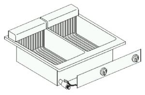 FRITEUSE ÉL. 2X10 L