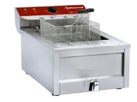 Friteuse electrique avec robinet de vidange 12L