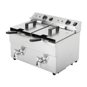 Friteuse induction double 2 x 3 kW