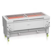 Gril professionnel à gaz inox quadruple module