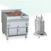 Gril rotatif à gaz inox multifonctionnel
