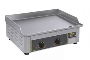 Plancha électrique inox professionnelle – 2 zones de cuisson