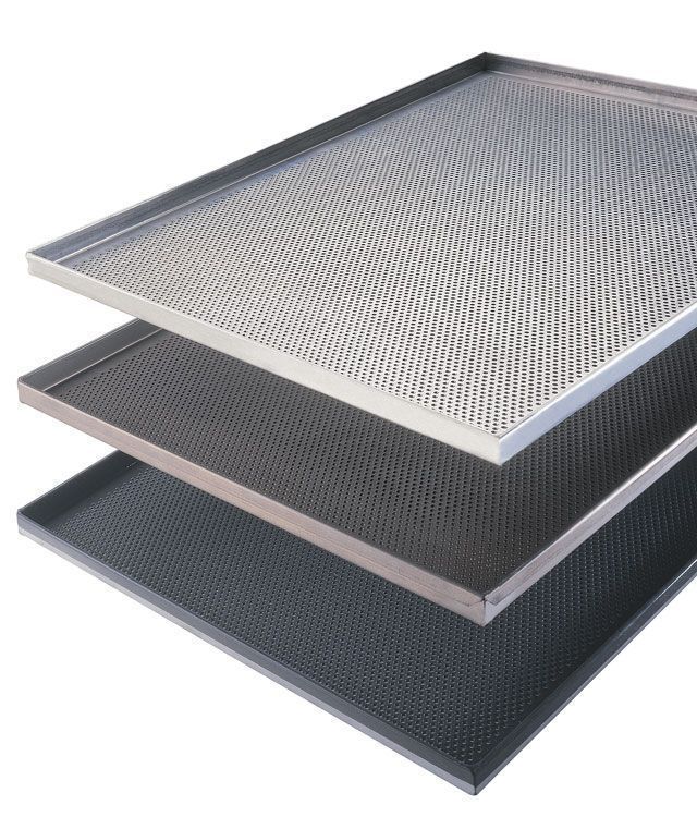 Plaque aluminium perforée pâtissière (L)600 x (P)400 x (H)15 mm Bar