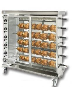 Rotissoire confort a poulets gaz 6 broches