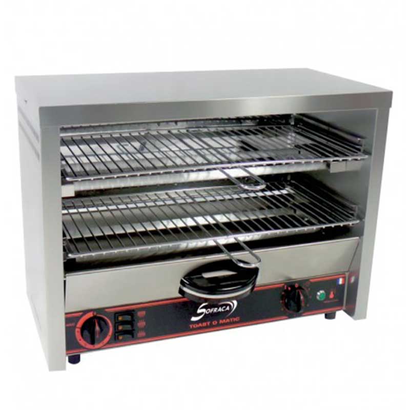 Toaster multifonctions avec régulateur + salamandre 2 étages - 4200 W