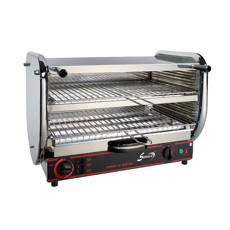 Toaster multifonctions avec régulateur + salamandre 2 étages - 5400 W