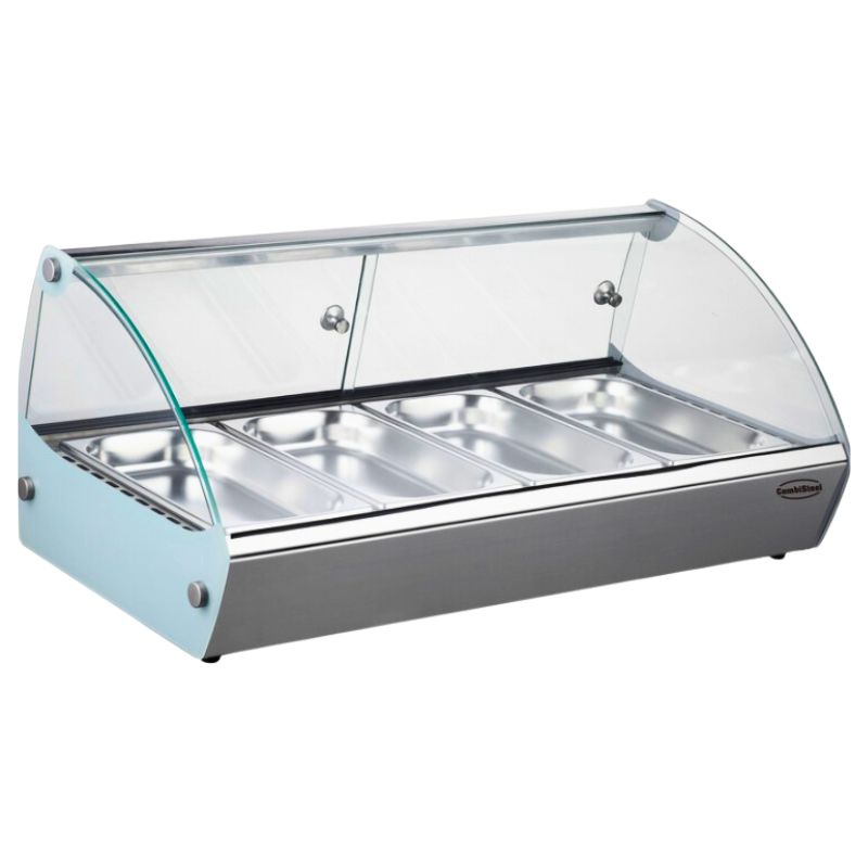 Vitrine chauffante bain marie