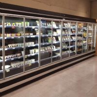 Vitrine réfrigérée positive pour supermarché